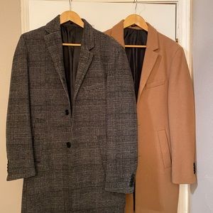 SOLD: 2 Wool-blend Overcoats